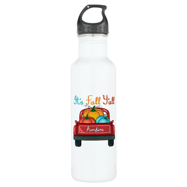 It’s Fall Y’all Pumpkin Red 710 Ml Water Bottle (Front)