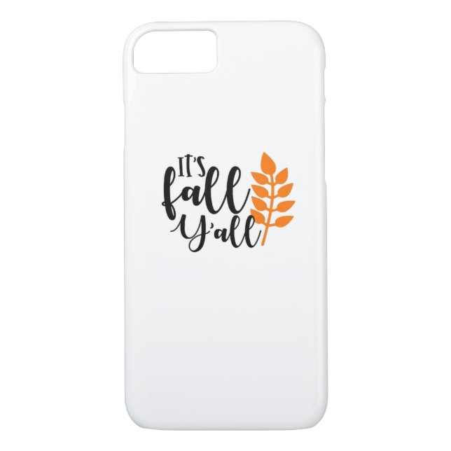 It’s Fall Y’all, Pumpkin Spice, Autumn Leaves, Hal Case-Mate iPhone Case (Back)