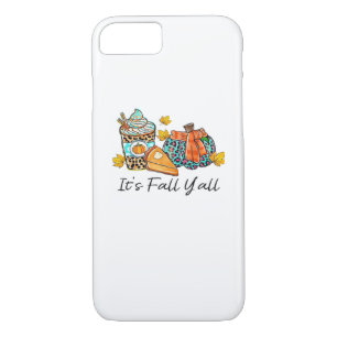It’s Fall Y’all Pumpkin Spice Leopard Pumpkin Pie  iPhone 8/7 Case