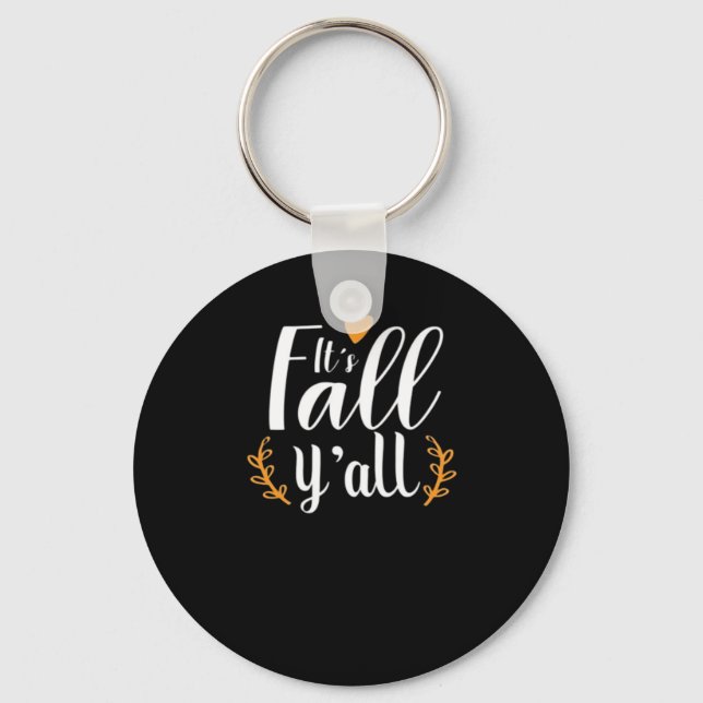 It’s Fall Y’all Pumpkins Key Ring (Front)