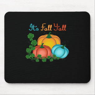 It’s Fall Y’all Pumpkins Retro Graphic Mouse Mat