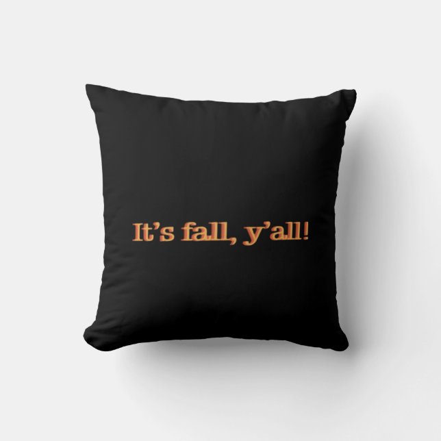 It’s Fall Y’all! Retro Classic Cushion (Front)