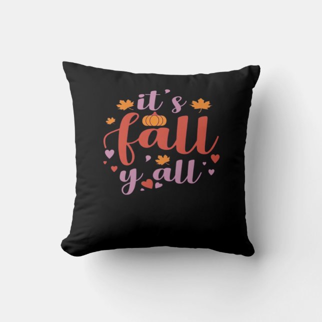 It’s Fall Y’all Retro Classic Cushion (Front)