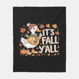 It’s Fall Y’all Retro Classic Fleece Blanket