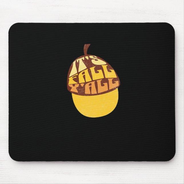 It’s Fall Y’all Retro Classic Mouse Mat (Front)