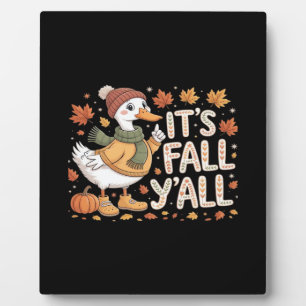 It’s Fall Y’all Retro Classic Plaque