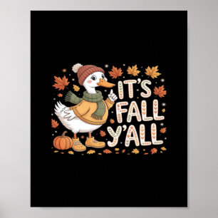 It’s Fall Y’all Retro Classic Poster