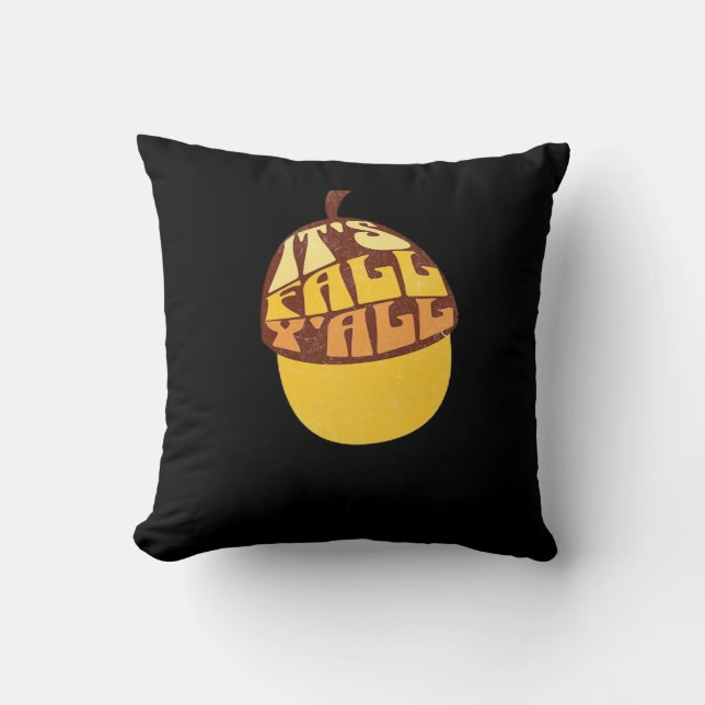 It’s Fall Y’all Retro Classic Style Cushion (Front)