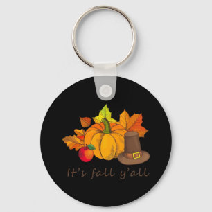 It’s Fall Y’all Retro Style Key Ring