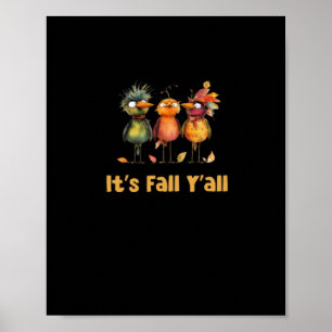 It’s Fall Y’all Rustic Minimal Clean Poster
