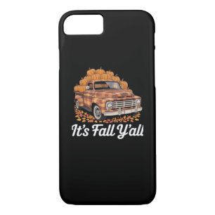 It’s Fall Y’all Rustic Pumpkin Vintage Style iPhone 8/7 Case