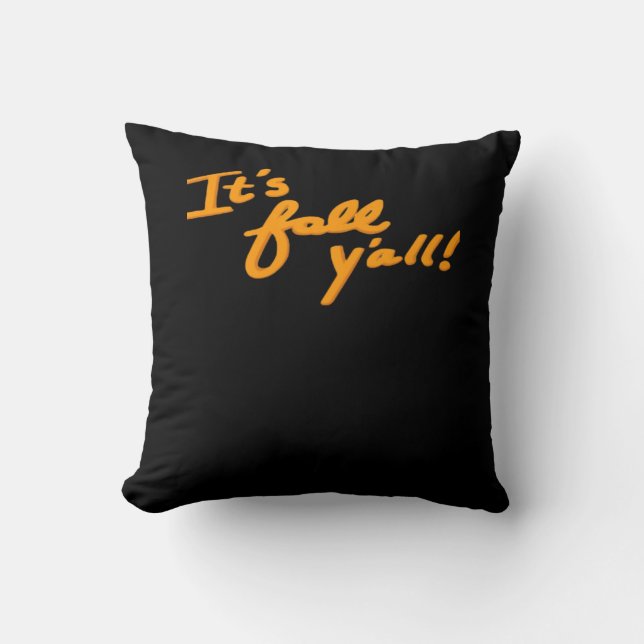 It’s Fall Y’all Simple Aesthetic Style Cushion (Front)