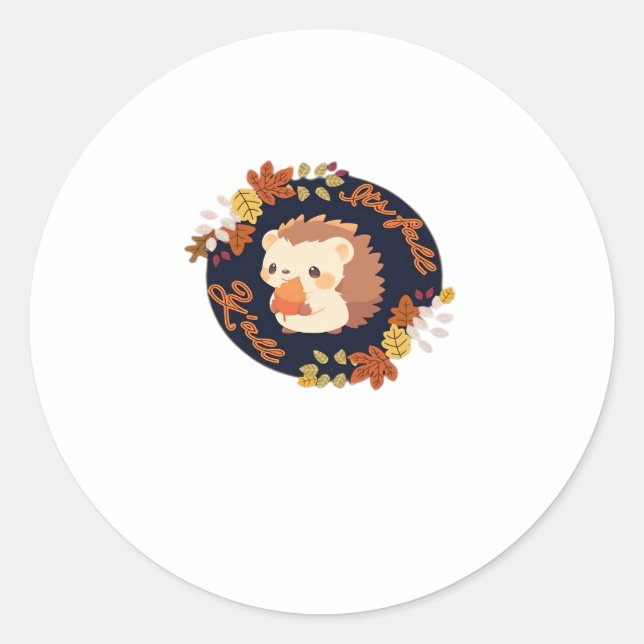 It’s Fall Y’all Simple Clean Classic Round Sticker (Front)