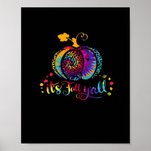 It’s Fall Y’all Tie Dye Leopard Print Pumpkin Hall