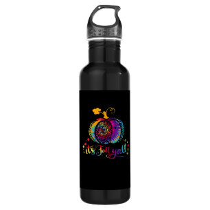 It’s Fall Y’all Tie Dye Leopard Print Pumpkin Hall 710 Ml Water Bottle