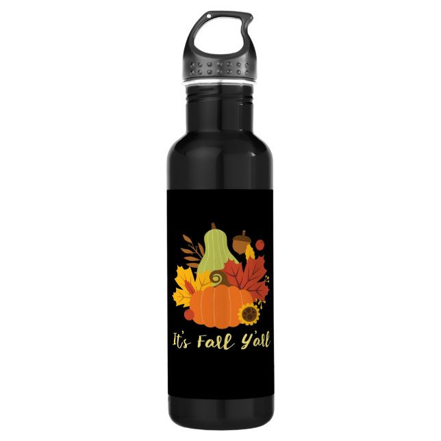 It’s Fall Y’all Trendy Aesthetic 710 Ml Water Bottle (Front)