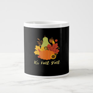 It’s Fall Y’all Trendy Aesthetic Style Large Coffee Mug