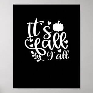 It’s Fall Y’all! Trendy Graphic Poster