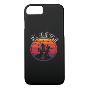 It’s Fall Y’all Vintage Halloween Scene Fall iPhone 8/7 Case