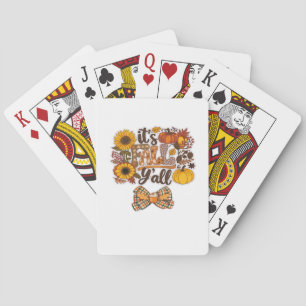 It’s Fall Y’all Vintage Style Playing Cards