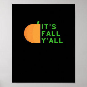 It’s Fall Y’all Vintage Style Poster