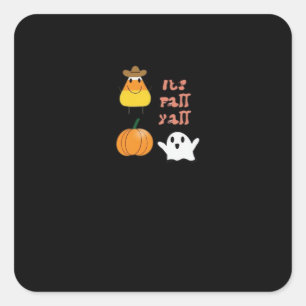 It’s Fall Y’all Vintage Style Square Sticker