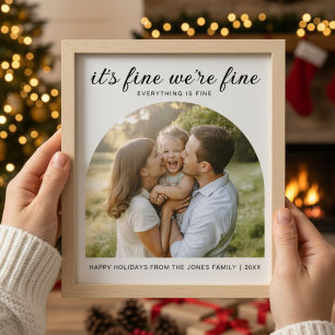 It’s Fine We’re Fine Everything Is Fine Classic Fa Holiday Card