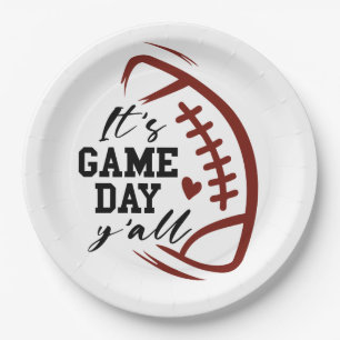 It’s Game Day. Sports.  Paper Plate