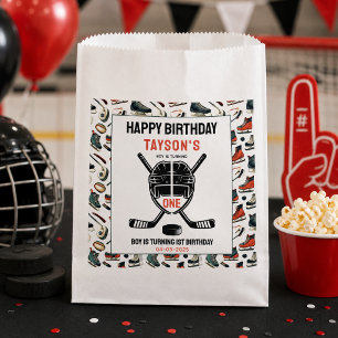 It’s Game Time Hockey 1st Birthday Party Favour Bags