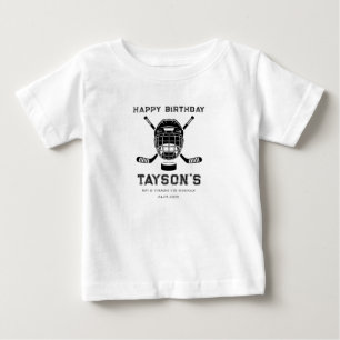 It’s Game Time Hockey 5th Birthday Party  Baby T-Shirt