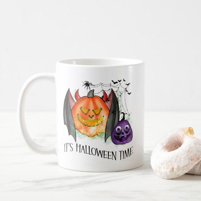 It’s Halloween time Coffee Mug (With Donut)