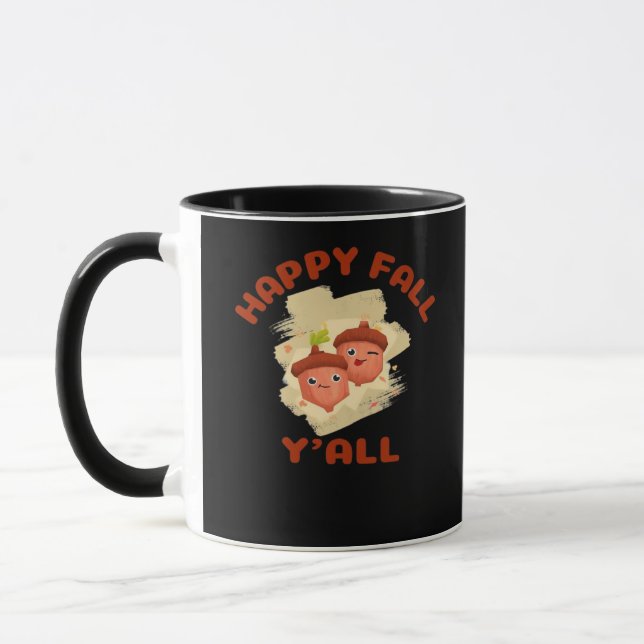 It’s Happy Fall Y’all Creative Casual Mug (Left)