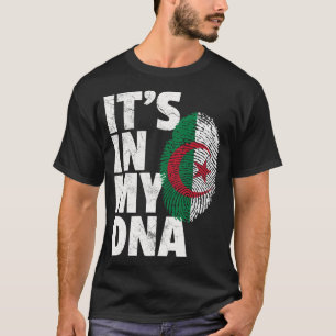 IT_S IN MY DNA Algerian Algeria Flag Men Women Pri T-Shirt