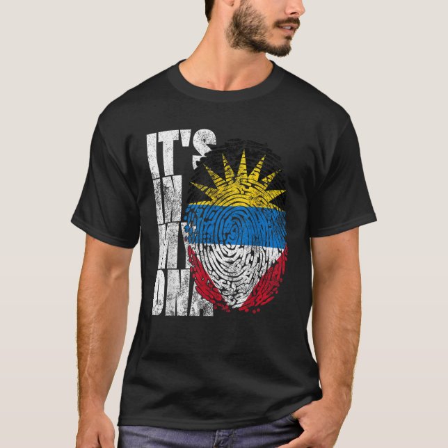 It s In My DNA Antigua and Barbuda Graphic Antigua T-Shirt (Front)