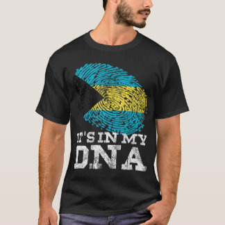 It_s In My DNA Bahamian Gifts Fingerprint Proud Ba T-Shirt