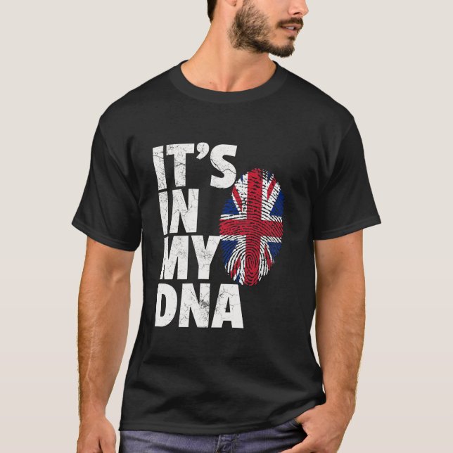IT S IN MY DNA British Flag England UK Britain Uni T-Shirt (Front)