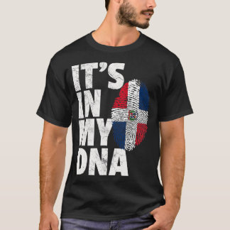 IT_S IN MY DNA Dominican Republic Flag Graphic Gif T-Shirt