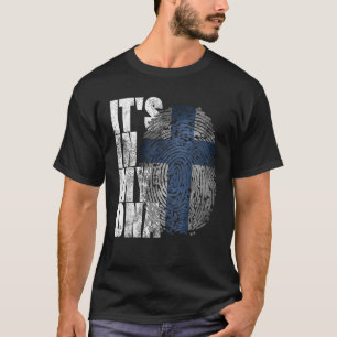 It s In My DNA Finnish Suomi Finland Flag Gifts Fi T-Shirt