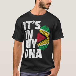 IT_S IN MY DNA Guyana Flag Pride National Country  T-Shirt