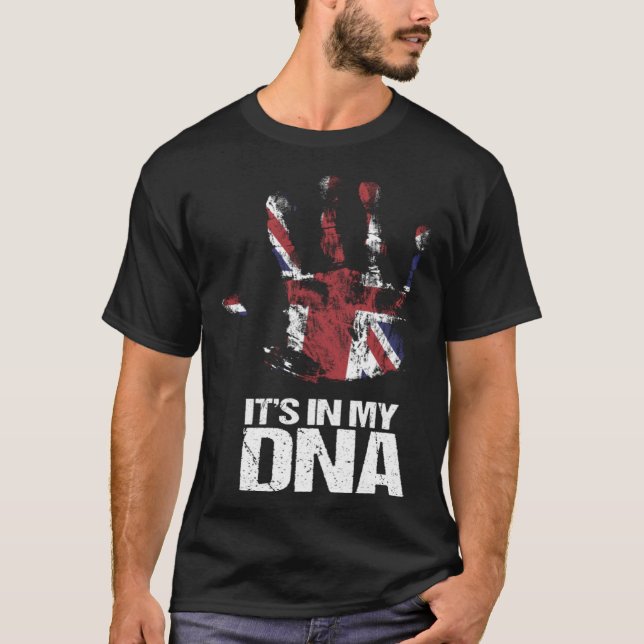It s In My DNA Hand United Kingdom Country London  T-Shirt (Front)