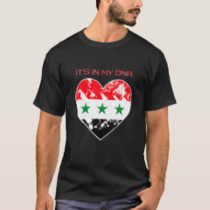 It S In My Dna Iraq Proud Iraqi Heart Flag T-Shirt