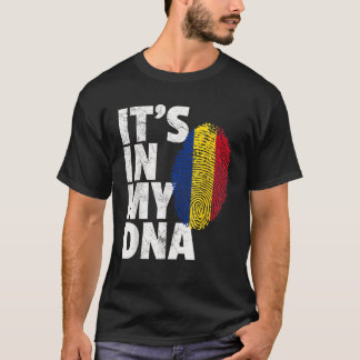 IT S IN MY DNA Romanian Romania Flag Men Women Kid T-Shirt
