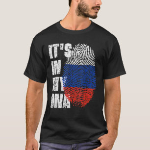 It S In My Dna Russia Flag Russian T-Shirt