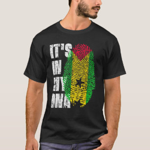 It S In My Dna Sao Tome And Principe Flag Sao Tome T-Shirt