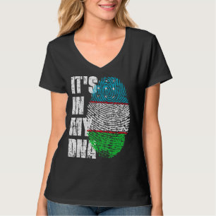 It S In My Dna Uzbekistan Flag Uzbek T-Shirt