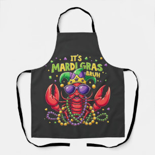 It’s Mardi Gras Bruh Funny Shrimp New Orleans Apron