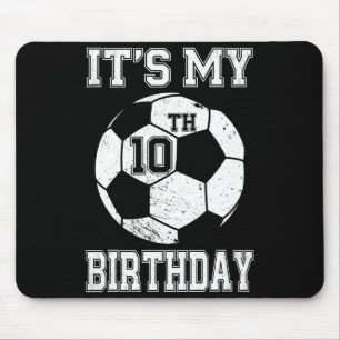 It S My 10th Birthday Soccer Design For Kids T Shi Mouse Mat