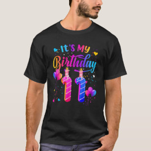 It s My 11th Birthday Doughnut Happy 11 Years Old T-Shirt