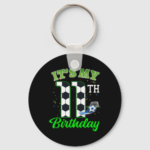 It’s My 11th Birthday Footll Boy Girl Kids Soccer  Key Ring