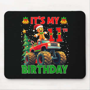 It’s My 11th Birthday Gingerbread Monster Truck Ch Mouse Mat